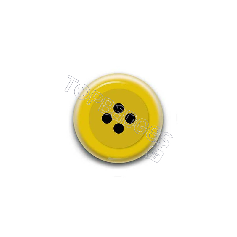 Badge Bouton Jaune