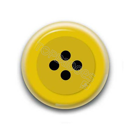 Badge Bouton Jaune