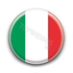 Badge Drapeau Italie