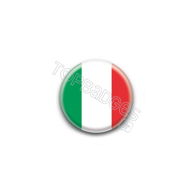 Badge Drapeau Italie