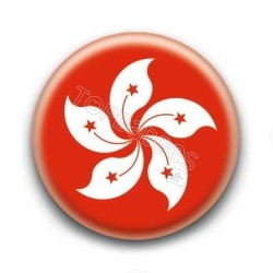 Badge drapeau Hong Kong