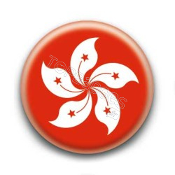 Badge drapeau Hong Kong