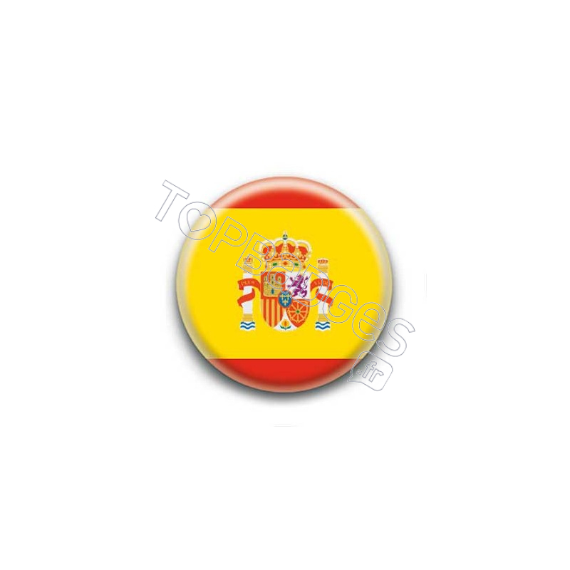 Badge drapeau Espagne - Stickers Malin