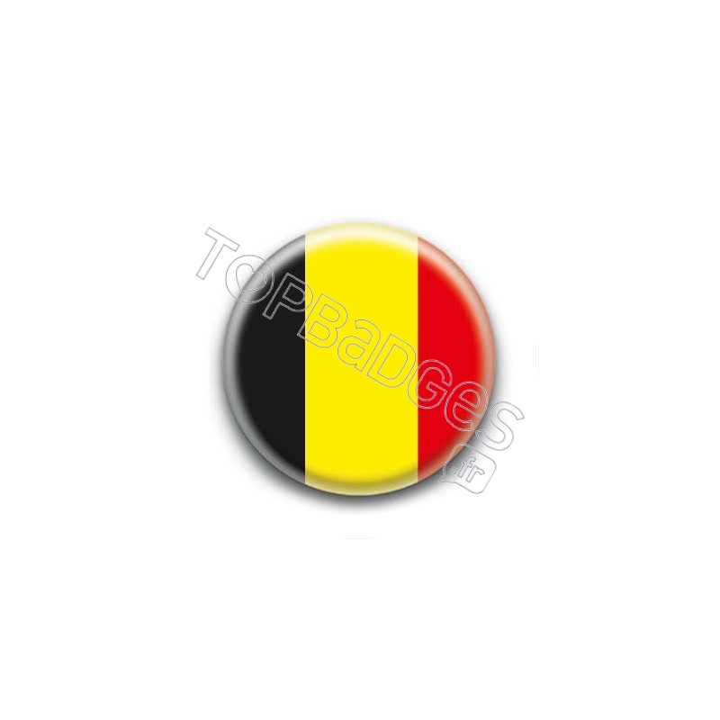 Badge drapeau belgique