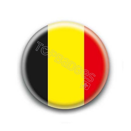 Badge drapeau belgique