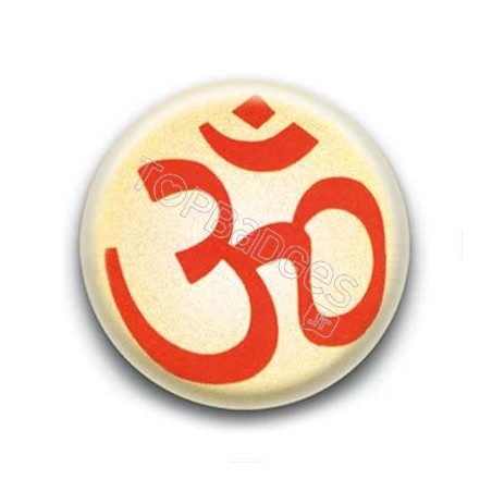 Badge OM Syllabe Sanskrit Mantra