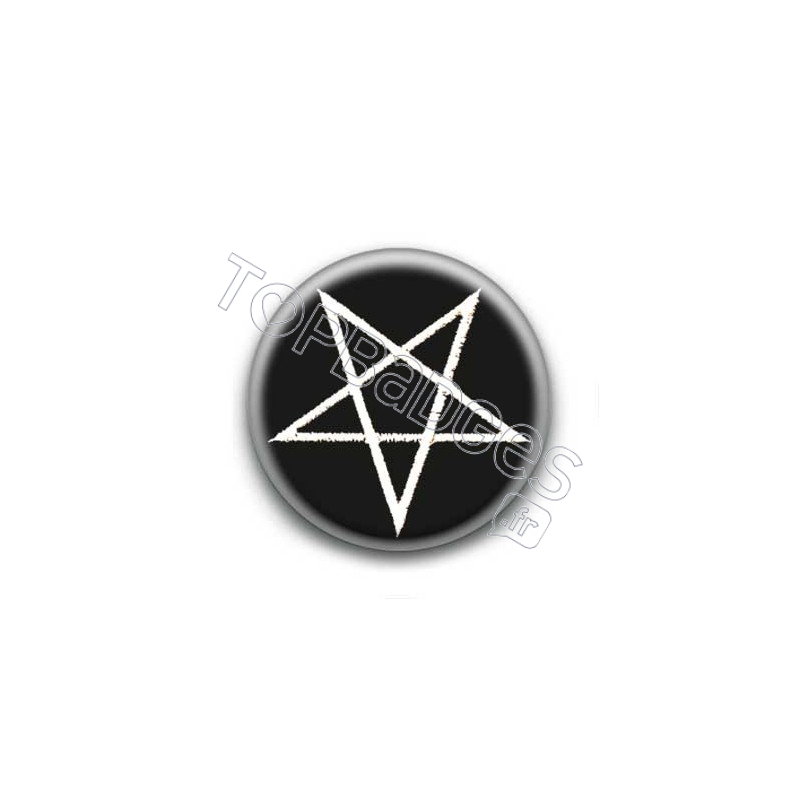 Badge Pentacle Etoile Rouge