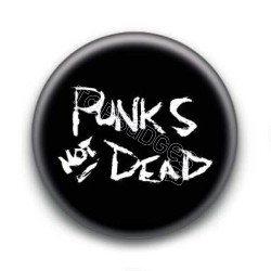 Badge Punks Not Dead Craie