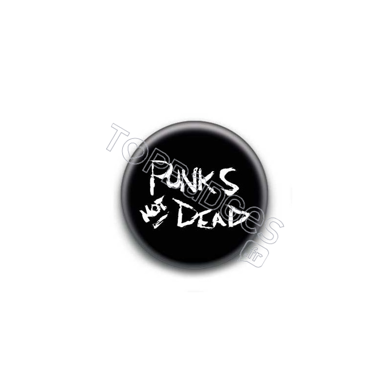 Badge Punks Not Dead Craie