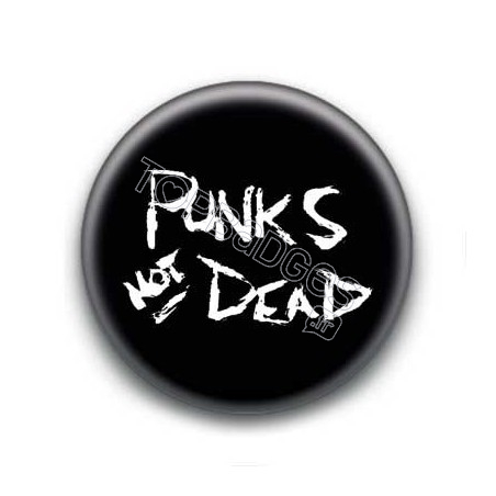 Badge Punks Not Dead Craie