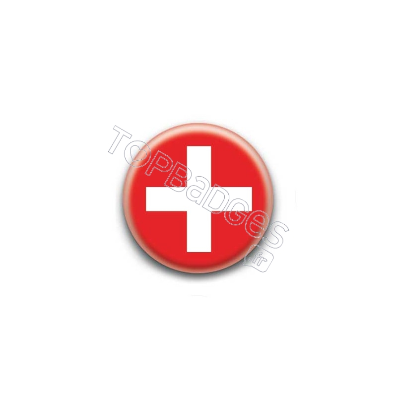 Badge Drapeau Suisse