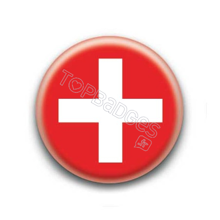 Badge Drapeau Suisse