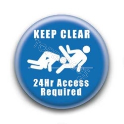 Badge Keep Clear