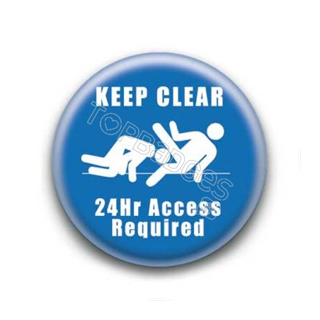 Badge Keep Clear