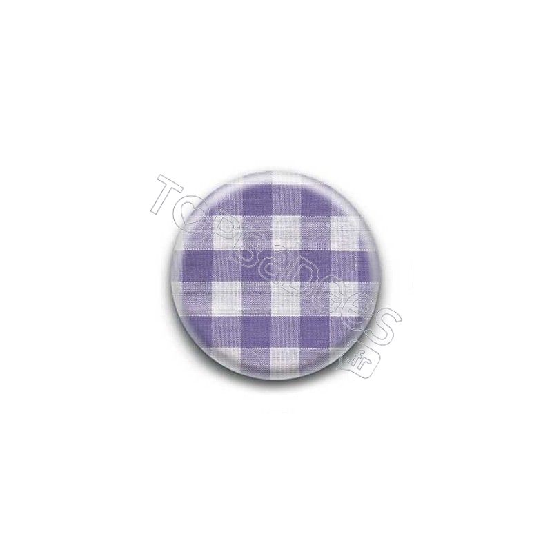 Badge Vichy Violet