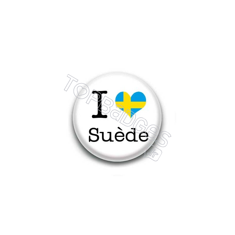 Badge I Love Suède