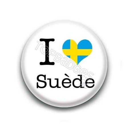 Badge I Love Suède