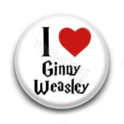 Badge I Love Ginny Weasley