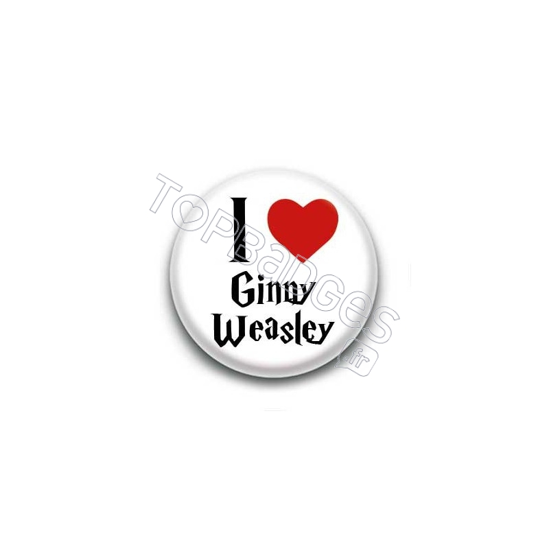 Badge I Love Ginny Weasley