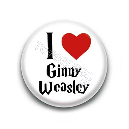 Badge I Love Ginny Weasley