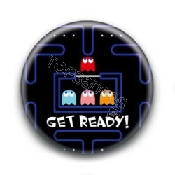 Badge Get Ready Pacman