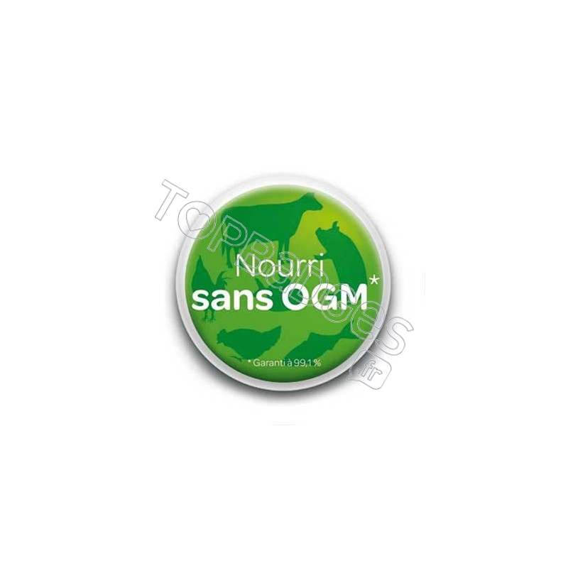 Badge Nourri Sans OGM