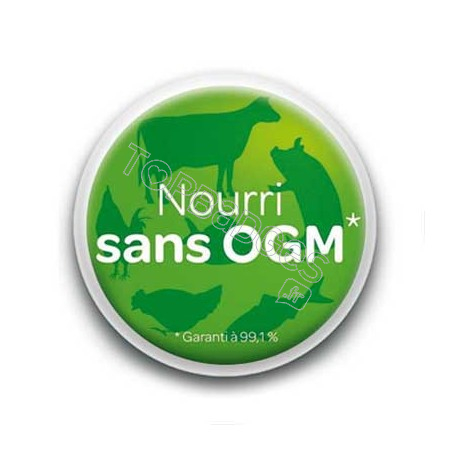 Badge Nourri Sans OGM