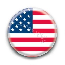 Badge Drapeau Etats-Unis