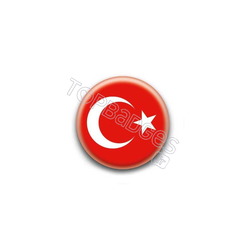Badge Drapeau Turquie