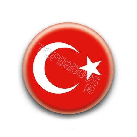 Badge Drapeau Turquie