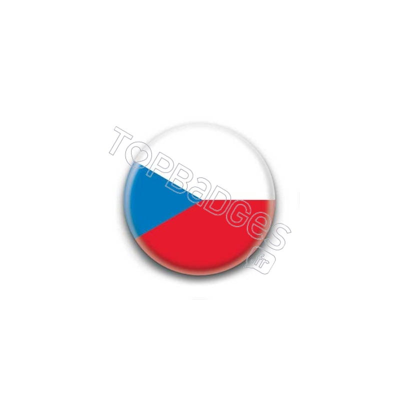Badge Drapeau République Tchèque