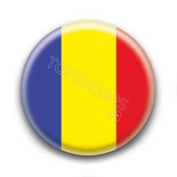 Badge Drapeau Roumanie