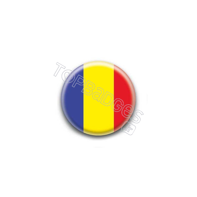 Badge Drapeau Roumanie