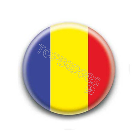 Badge Drapeau Roumanie