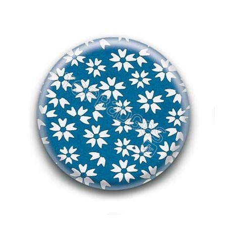 Badge Liberty Fleurs Blanches