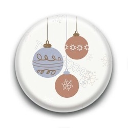 Badge : Boules de Noël