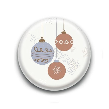 Badge : Boules de Noël