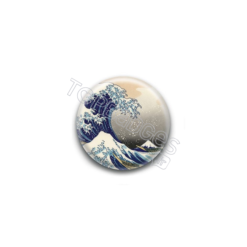 Badge :  La grande vague, Kanagawa