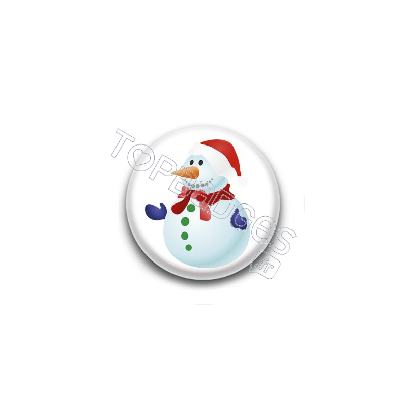 Badge Bonhomme de Neige