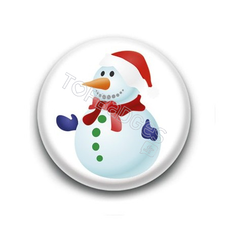 Badge Bonhomme de Neige