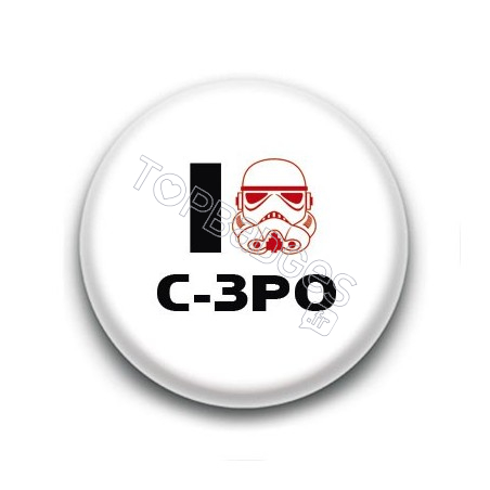 Badge I Love C-3PO