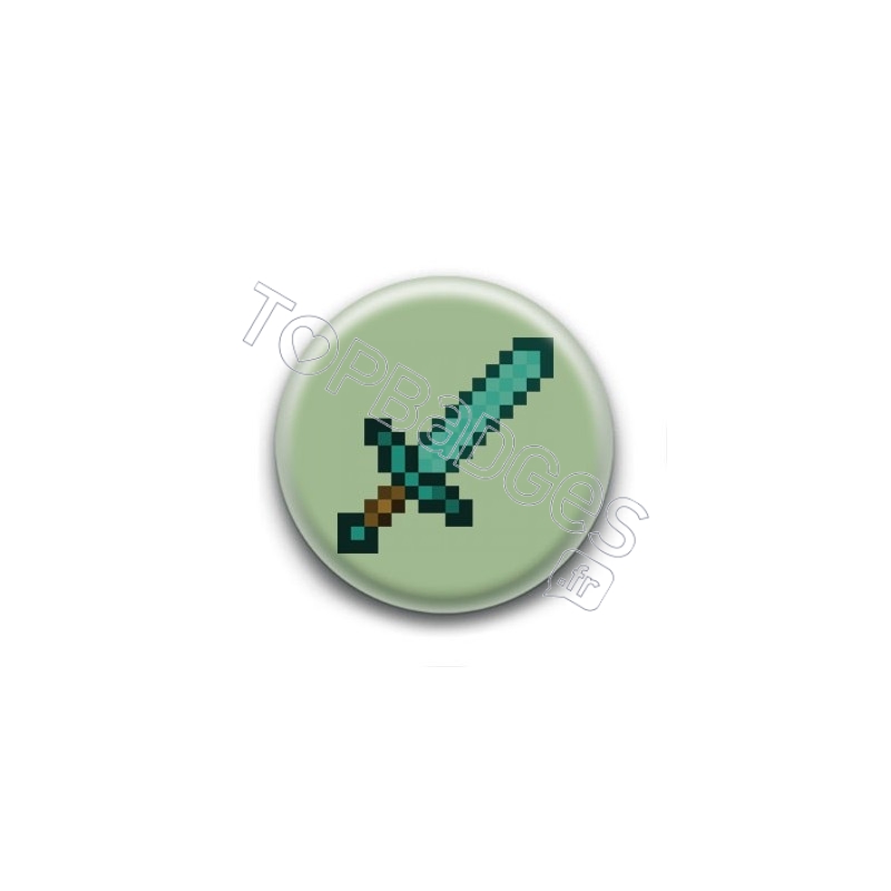 Badge Epée Minecraft