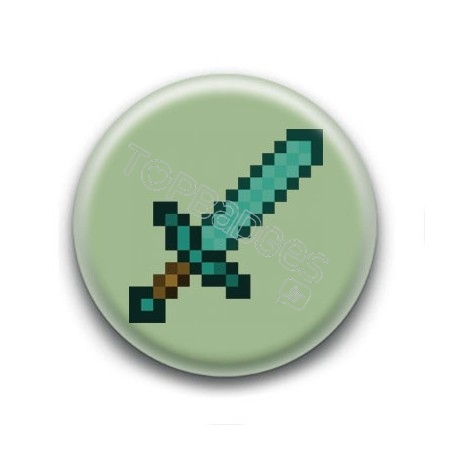 Badge Epée Minecraft