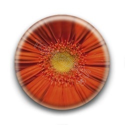 Badge Fleur Orange