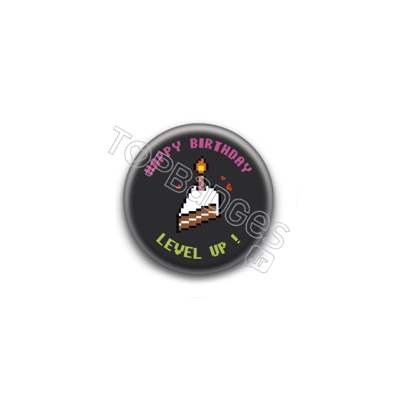 Badge Happy Birthday Level Up