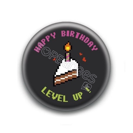 Badge Happy Birthday Level Up