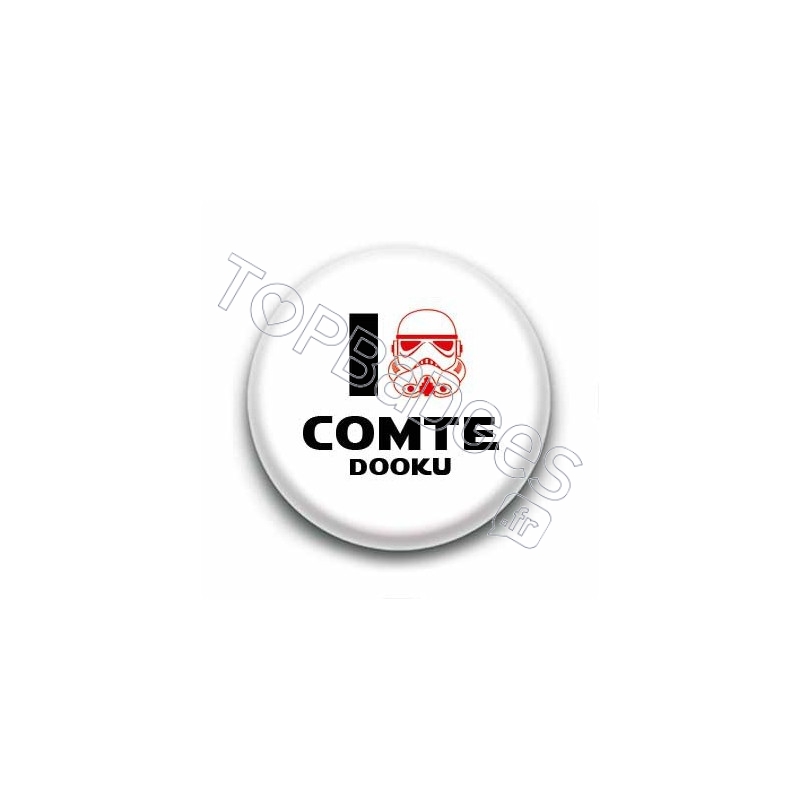 Badge I Love Comte Dooku