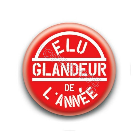 Badge Elu Glandeur de l'Année