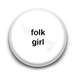 Badge Folk Girl