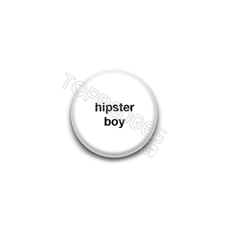 Badge Hipster Boy